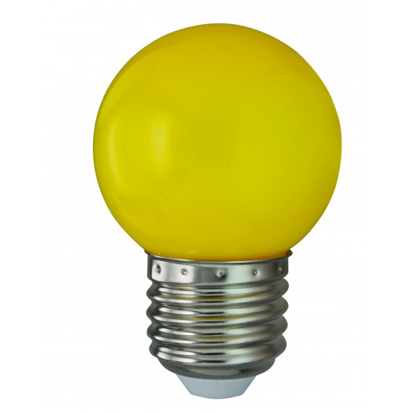 Bombilla LED de color de 1 W, bombillas de colores E26/E27 K45, bombilla  LED multicolor, rojo, amarillo, azul, verde, naranja, para decoración de